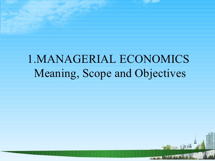 managerial economics notes for mba